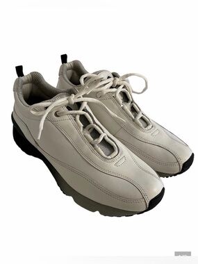 ECCO White Leather "Receptor" Sneaker Shoe 9 LIKE NEW